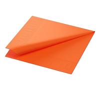 Duni Servilletas de papel de 33 x 33 cm, color naranja sol, 3 capas, 250 unidades.