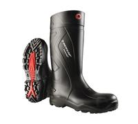 Dunlop Botas de seguridad Purofort+ Full Safety, Puntera de acero, resistentes a químicos, negras 45