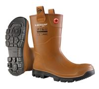 DUNLOP Purofort RigPRO Full Safety - Botas de Construcción Unisex Adulto - Certificadas S5 - Tecnología Purofort - Ajuste Snug-Fit - 100% Impermeable - Talla 48