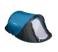 Dunlop Tienda de Campaña 2 Personas-Resistente para Senderismo, Camping,Viaje Playa, Deporte-Impermeable, Azul/Gris-255 x 155 x 95 cm, Unisex-Adult