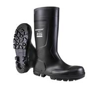 DUNLOP Work-It S5 - Botas de trabajo para hombre y mujer- Impermeables con puntera de acero y suela antideslizante - Negras - Tallas 50