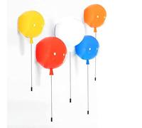 DUNMW Globo creativo Luz de pared Globo de colores Lámpara de pared Habitación para niños Lámpara de pared Decoración Luz de pared para dormitorio, interruptor de cuerda de tracción
