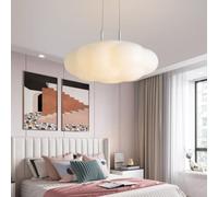 DUNMW Lámpara de techo con luz colgante de nube LED, lámpara de techo para habitación de niños, para dormitorio, sala de estar, habitación de niños o niñas, 48 W, regulable sin escalones, 17,8''