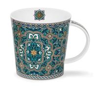 Dunoon Benmore Dubai - Taza de porcelana fina (0,75 litros, detalles de oro de 22 quilates)