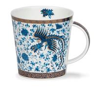 Dunoon Caingorm - Taza de porcelana fina, color azul y blanco