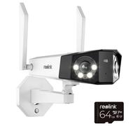 Dúo 2 4K Wi-Fi Dual-Lens Cámara Seguridad, IP66-DLW4KM64-UK