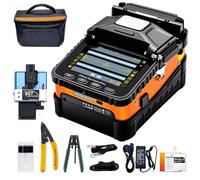 Duogalia Fusion Splicer AI-5 Kit de caja de herramientas con enfoque automático y 4 núcleos de motor, empalme de fusión de fibra 8S automático FTTH fibra óptica empalme de soldadura