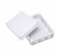 Duokon Caja de Conexiones Eléctricas ABS 255x200x80mm IP65 Caja de Plástico | A Prueba de Polvo e Impermeable, Material ABS Resistente, Interior Espacioso, Preperforado para una Fácil Instalación,