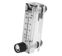 Duokon Medidor de Flujo de Gas Tipo Panel LZM-6T, 2-20LPM 4-40SCFH, Latón Hembra BSP1/4, Caudalímetro Acrílico con Cuerpo Transparente para Medir Caudal
