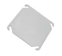 Duokon Tapa de Caja de Conexiones de Acero, Placa Ciega de 4 Pulgadas con | Construcción de Acero Inoxidable, Protege contra el Polvo y la Humedad, Superficie Pintable para Igualar la Pared,