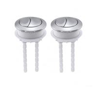 Duospur - Botón pulsador para descarga de inodoro de 60 mm, repuesto para cisterna, modelos de inodoros comunes, fácil montaje sin herramientas especiales, apto para reparaciones de baño (2 unidades)