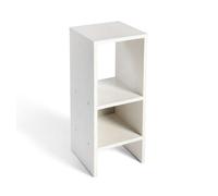 Dupi mesita auxiliar easy | diseño compacto y versátil | estante inferior abierto | madera resistente y duradera | fácil montaje | 24x24x60cm | blanco