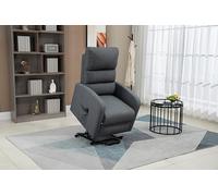 Sillón relax eléctrico confort, elevable reclinable, levanta personas, tela poliester 100% (gris)