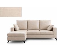 Dupi sofá chaiselongue confort pro | arcón reversible izquierda/derecha | 190x100x140 cm | beige