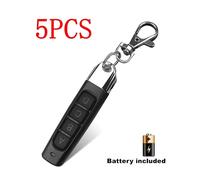 Duplicador de control remoto RF 433mhz, llave remota universal, copia, clonación, reemplazo, llavero para puerta de garaje, transmisor de 433Mhz, 1/5 unidades 5pcs Black