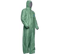 DuPont Tyvek 500 Xpert | Ropa de protección química con capucha,Categoría III, Tipo 5-B y 6-B | Resistente pero Ligero | Blanco|Talla L