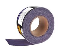Dura-Gold Papel de lija de malla de cerámica púrpura de grano 220, rollo continuo de 2-3/4 pulgadas de ancho de 10 yardas, parte trasera de velcro sin polvo para lijadoras de tablero largo de lima de
