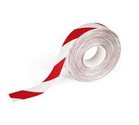 DURABLE Cinta para marcación de suelos Duraline 1726132 autoadhesiva 50 mm x 30 m rojo/blanco