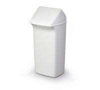 Durable 1809798010 Contenedor de residuos Durabin Flip, 40 litros, 1 pieza, blanco