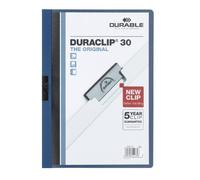 DURABLE Archivador Duraclip dupg2200-07 – Plástico A4, pinza lateral 1-30 hojas, azul oscuro