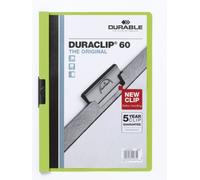 Durable Duraclip Portafolios verde A4 para 60 páginas