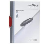 Durable 2260/32 Carpeta de clip de swing para 1-30 hojas A4 - Rojo (1 unidad)