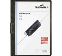 Durable 227001 Duraquick carpeta clip carpeta clip, para 1-20 hojas, 20 piezas, negro
