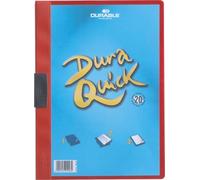 Durable 227003 Duraquick Carpeta Clip-on Carpeta Clip-on para 1-20 hojas, 20 piezas, rojo
