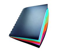 Durable 243501 Libro de visión estilo Duralook (incluye índice y 20 bolsillos de visión A4, 257 x 310 mm) negro