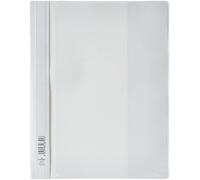 DURABLE Carpeta de fástener 257902 - cubierta transparente, tapa Duraplus blanca, A4, paquete de 25