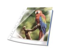DURABLE - 2654-06. 10 Fundas A4 multitaladro premium Crystal polipropileno con b