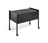 Durable 308201 Carrito para carpetas colgantes ECONOMY duo 100 A4, negro