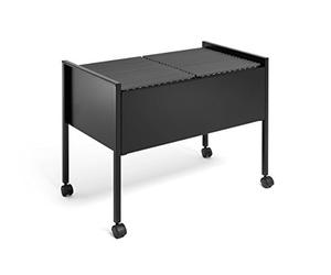 Durable 308201 Carrito para carpetas colgantes ECONOMY duo 100 A4, negro