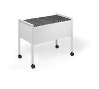 DURABLE Carrito para carpetas colgantes ECONOMY 80 A4 309510, acero resistente a los arañazos, gris