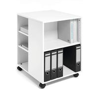 Durable 311302 Carrito multifuncional 74/59, abierto por 3 lados con 6 estantes (528 x 748 x 592 mm), blanco