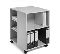 Durable 311310 carro multifuncional 74/59, abierto por 3 lados con 6 estantes (528 x 748 x 592 mm), gris
