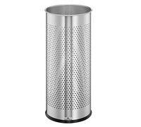Durable 337123 paragüero de acero inoxidable redondo 28,5 litros, plata