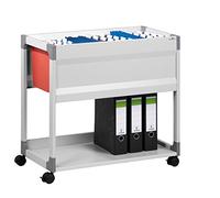 DURABLE Carrito para carpetas colgantes SYSTEM 90 A4, 378410, Gris