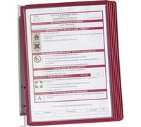 DURABLE Sistema de paneles de pared Vario Wall 5 555103 con 5 paneles A4 rojo