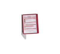 Durable 555103 Sistema de paneles de pared (Vario Wall 5, con 5 paneles de pantalla A4) rojo