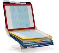 DURABLE Sistema de paneles de visualización Vario Pro 10 – 10 paneles A4, multicolor (557900)