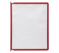 Durable 558203 Panel de exhibición Panel de sherpas Pin A4, 5 piezas, rojo