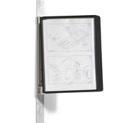 DURABLE Soporte de pared Vario Magnet Wall 5 (591401) - 5 paneles A4 - Negro