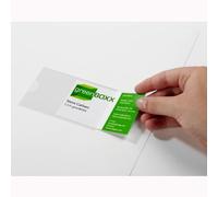 Durable 837919 funda autoadhesiva pocketfix, 90 x 57 mm (interior), si