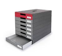 DURABLE Caja de cajones Idealbox Pro 7 compartimentos rojo