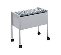 DURABLE Carrito para carpetas colgantes ECONOMY 80 A4 309510, acero resistente a los arañazos, gris