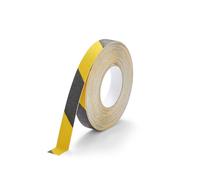 Durable Cinta antideslizante color DURALINE GRIP, 25 mm x 15 m, para asegurar escaleras, rampas, amarillo/negro, 1081130