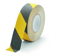 Durable Cinta antideslizante color DURALINE GRIP, 50 mm x 15 m, para asegurar escaleras, rampas, amarillo/negro, 1083130
