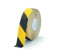 Durable Cinta antideslizante color DURALINE GRIP+, 50 mm x 15 m, para asegurar escaleras, rampas, amarillo/negro, 1097130