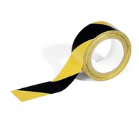 Durable Cinta de marcaje DURALINE BASIC 50/016, 50 mm x 33 m (ancho x largo), para objetos y superficies, amarillo/negro, 1044130
